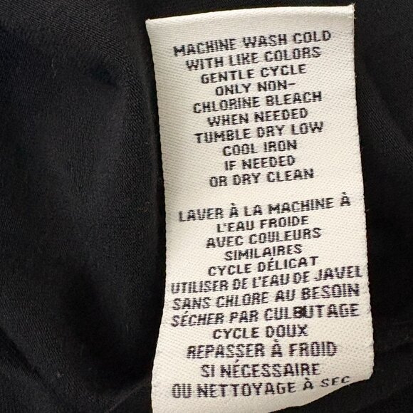 Magaschoni Solid Black Stretchy Top Size Small - Picture 6 of 6